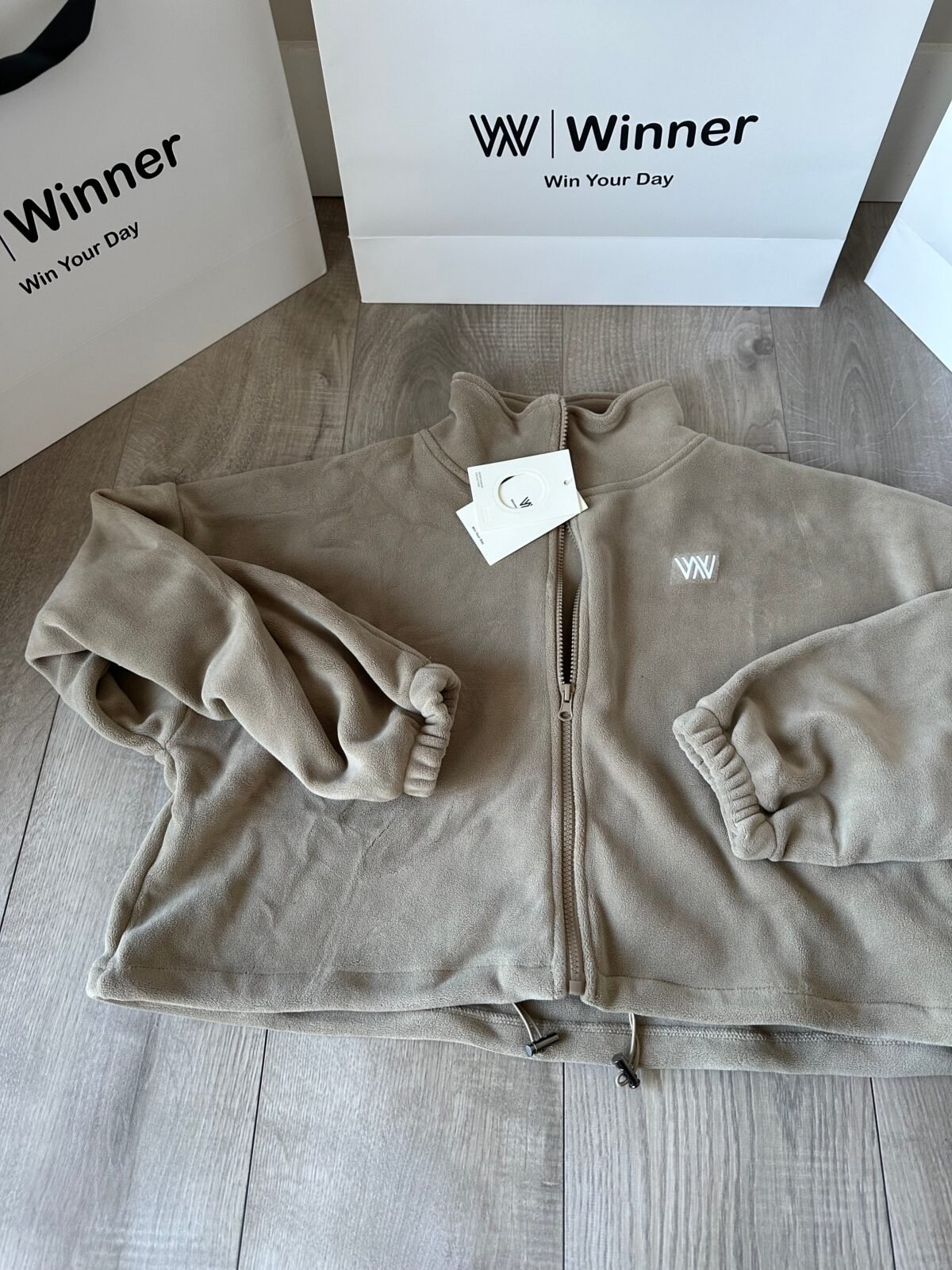 Fleece zip-up jacket